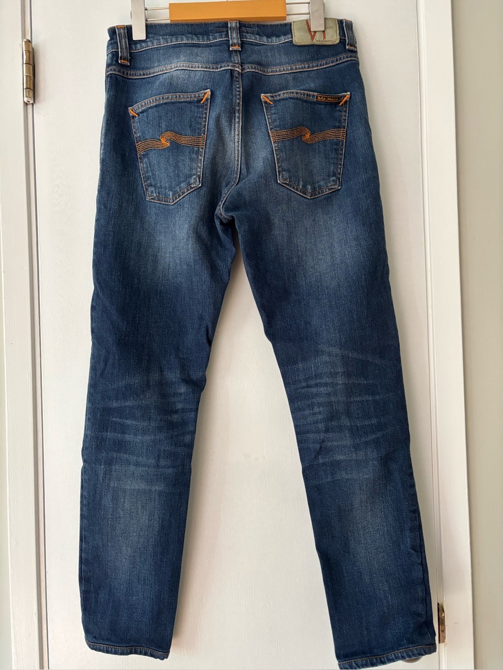 Nudie Jeans Lean Dean Blue Ridge Cotton Stretch Jeans W30 L32 - Picture 4 of 16